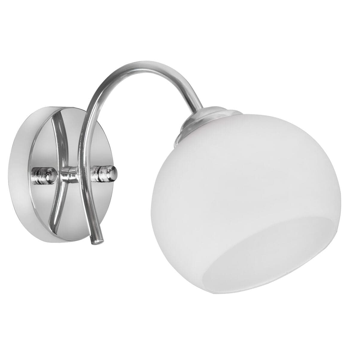 Activejet AJE-IRMA 1P wall light, white and silver metal, 40 W, 13 x 17,5 x 24,5 cm