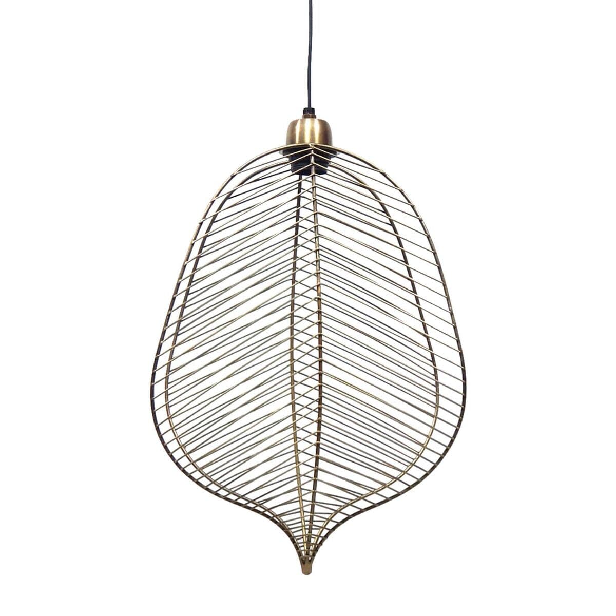 Plafondlamp 31 x 16 x 47 cm goudkleurig metaal