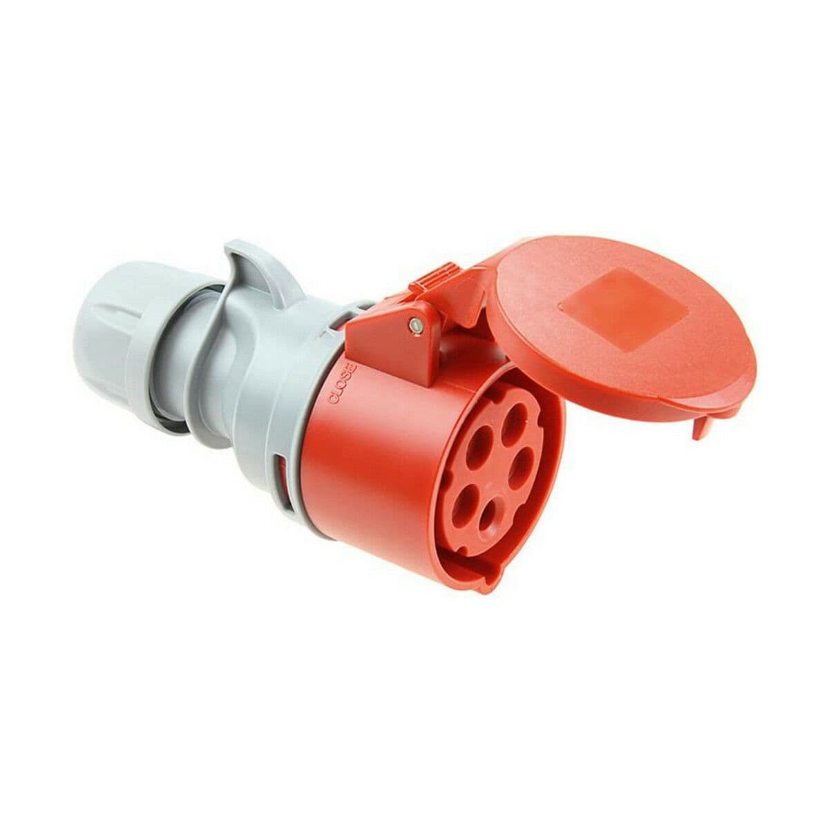Solera 903152a CETAC Plug-in Base with Lid Red IP44 16 A 400 V Aerial