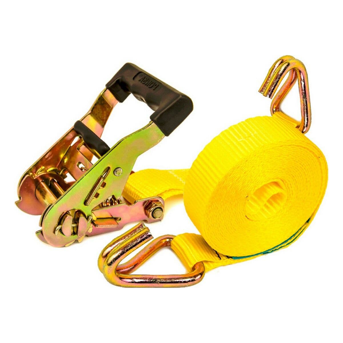 Zurrgurt-Ratsche Ponsa 027,046,035,108 Gelb Ergonomisch Geschlossen 35 mm x 6 m