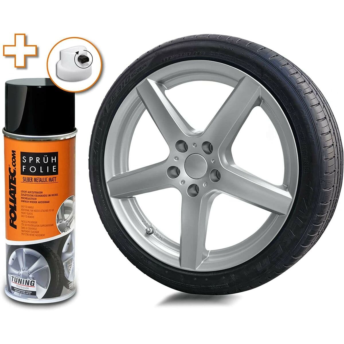 Flüssiggummi für Autos Foliatec Silver metal 400 ml
