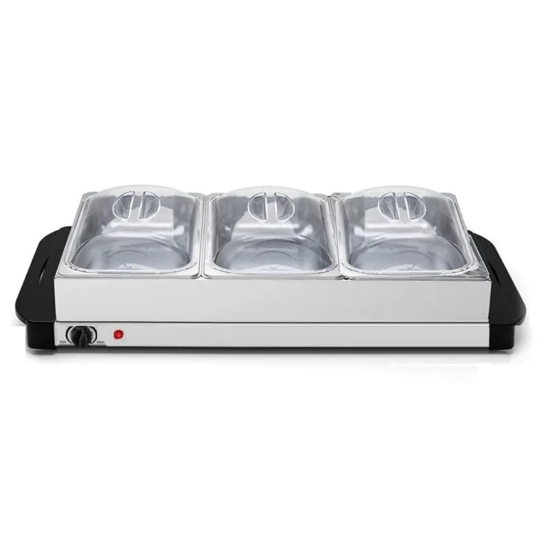 Cheffinger CF-BW300: 3.5 Quarts 2 in 1 Buffetwärmer + Warmhalteplatte