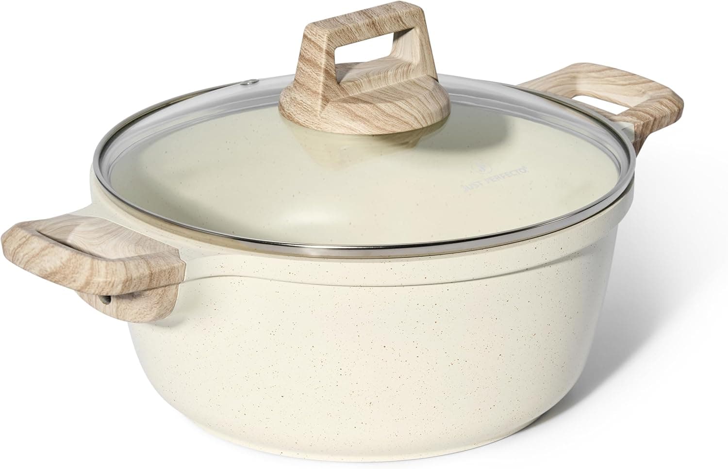 Just Perfecto JL-36 2-teiliger Granit-Kochtopf (24 cm) - Beige