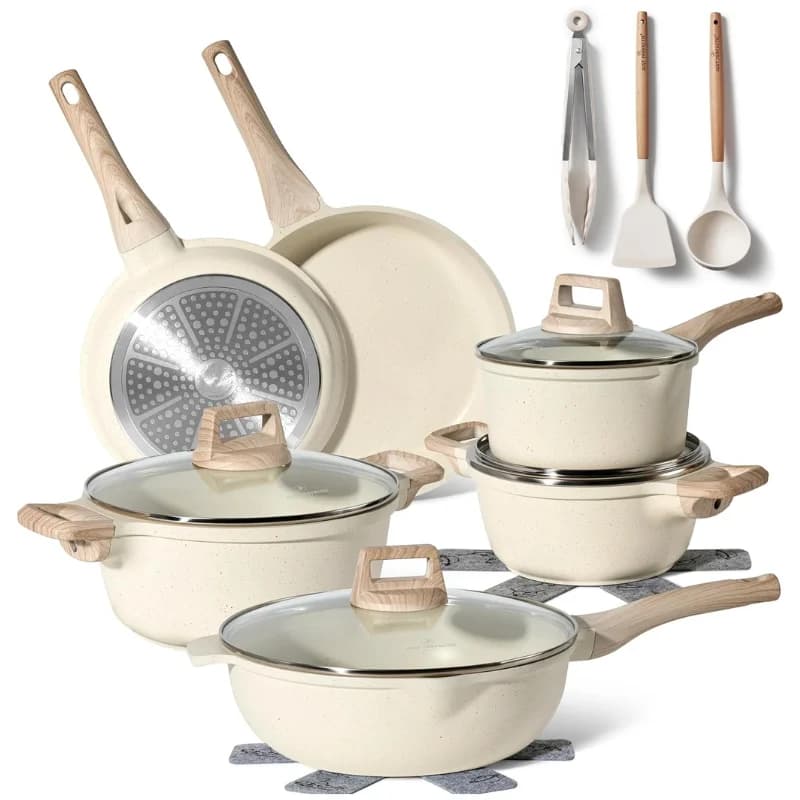 Just Perfecto JL-788 15-teiliges Granit-Topfset - Beige