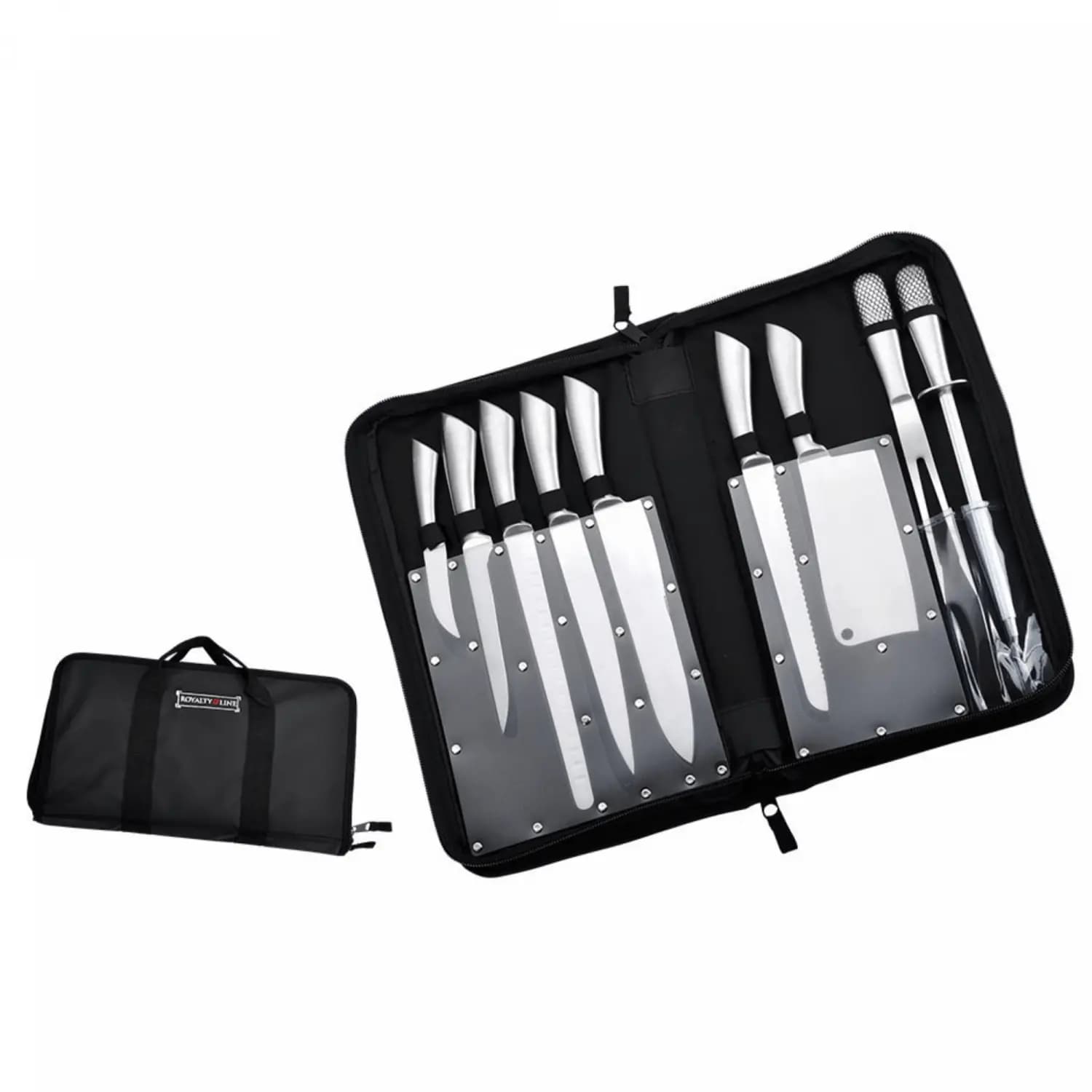 Set de 10 couteaux en acier inoxydable avec étui Royalty Line RL-K10HL