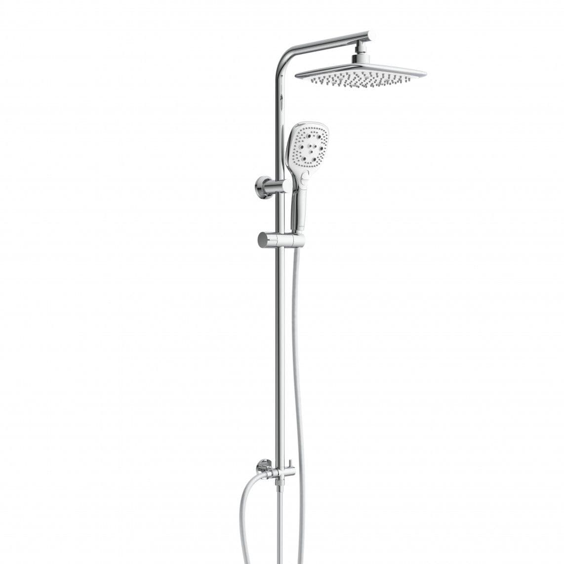 60690 MADEIRA Regendouche set, chroom/wit vue 1