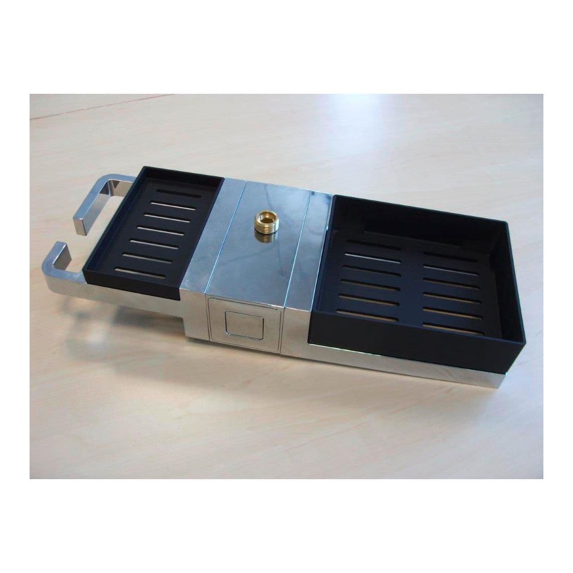 02097 Tray incl. diverter, chrome/black, e.g. for 60566 vue 1