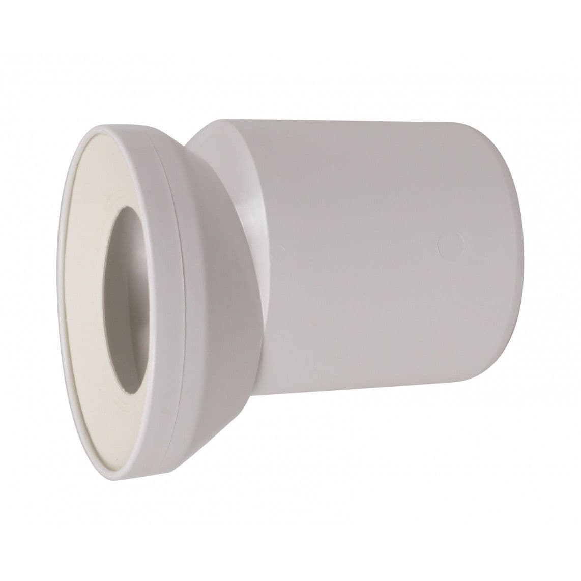 58.206.01..0000 SANIT Toilet pop-up waste connection pipe, PP, white, DN 100 vue 1
