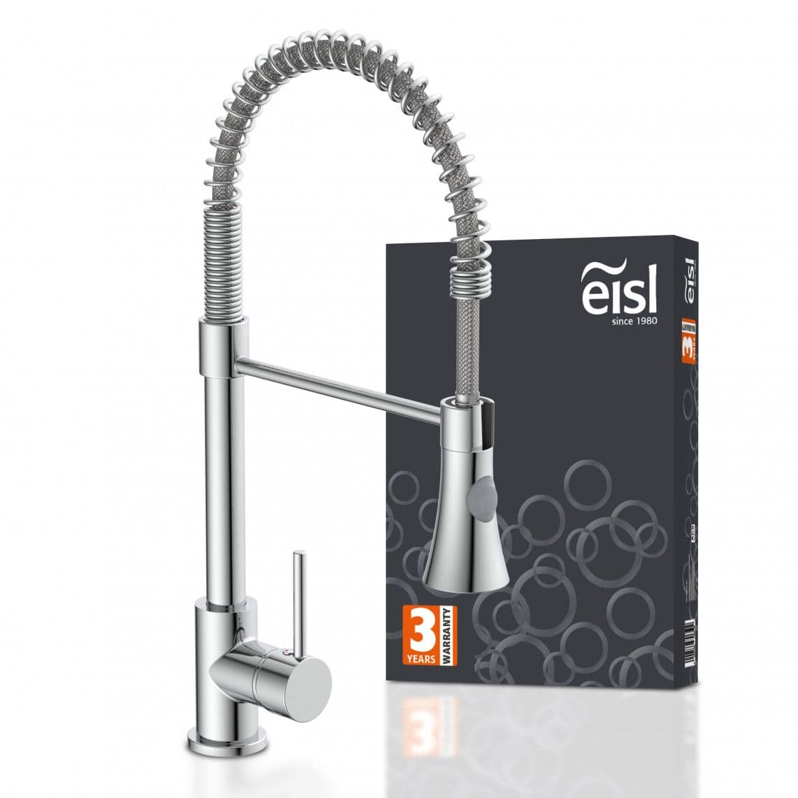 NI183ESCR-PR LEON Sink mixer, chrome, with pull-out sprayer vue 1