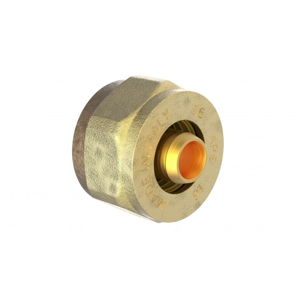 988917255 MS schroefverbinding, blanco, 16 mm x 3/4"BI, knelfitting voor meerlagen buis vue 1