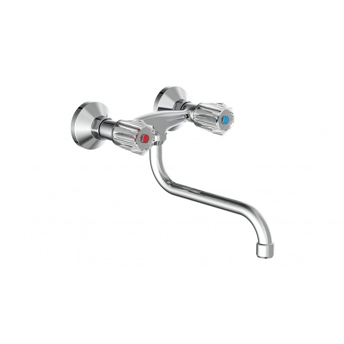 57600 BRILLANT Keukenkraan voor wandmontage, chroom vue 1