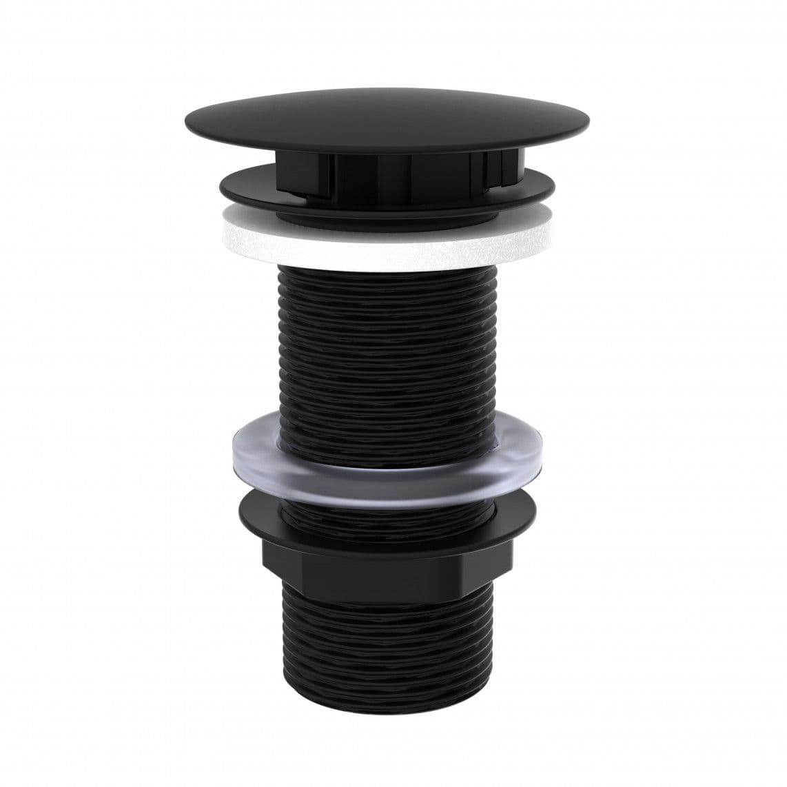 98806840 Drain valve, black matt, 1 1/4" x 100 mm, without overflow vue 1