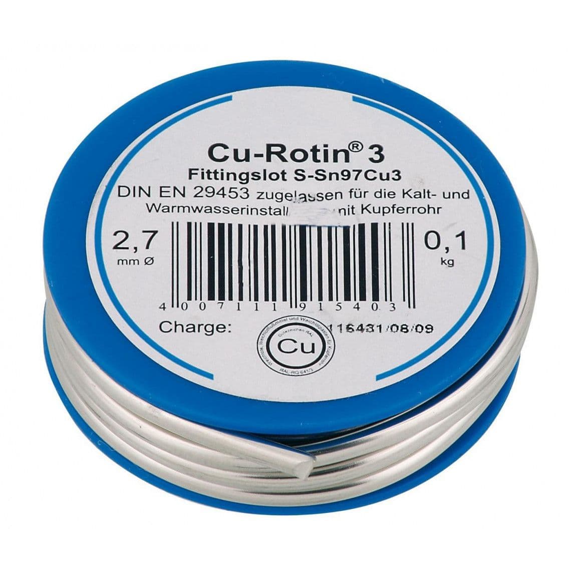 98915400 Soft solder 97/3, grey, 100 g vue 1