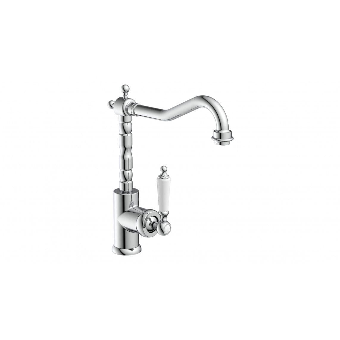 72500 OLD STYLE Keukenkraan, chroom/wit vue 1