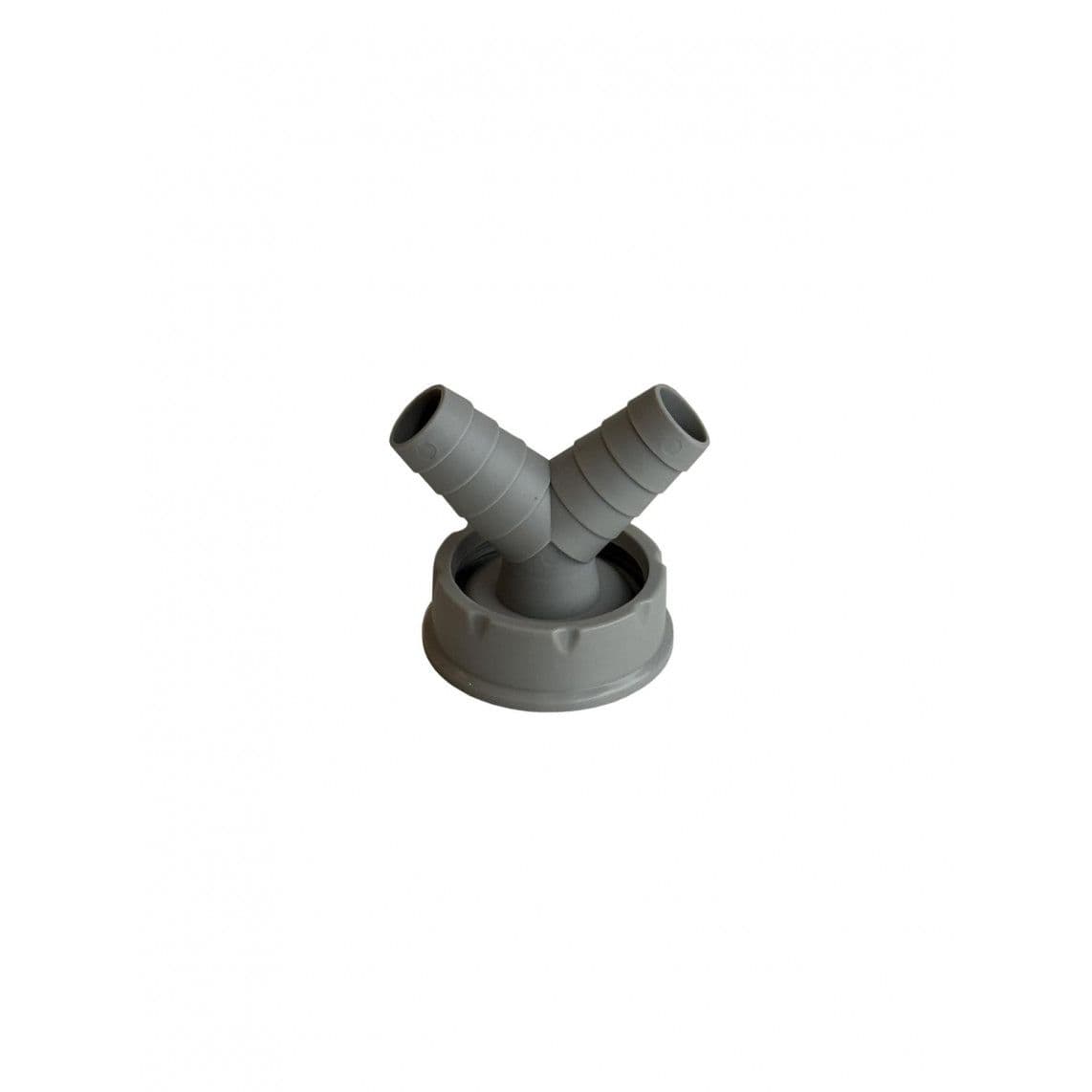98028074 ECO-SAVE KS dubbele toestelaansluiting, grijs, 1 1/2"BI x Ø 20-24 mm vue 1