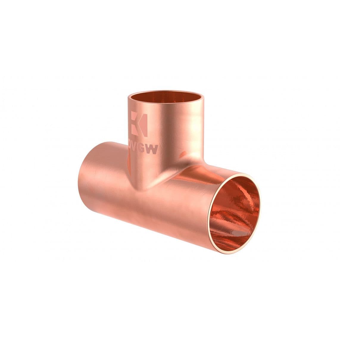 989045055 Tee piece, copper solder fitting, 22 mm, 3 sockets vue 1