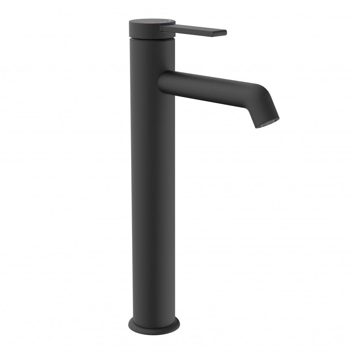 33116 LOS ANGELES Wash basin mixer, black matt, with high body vue 1
