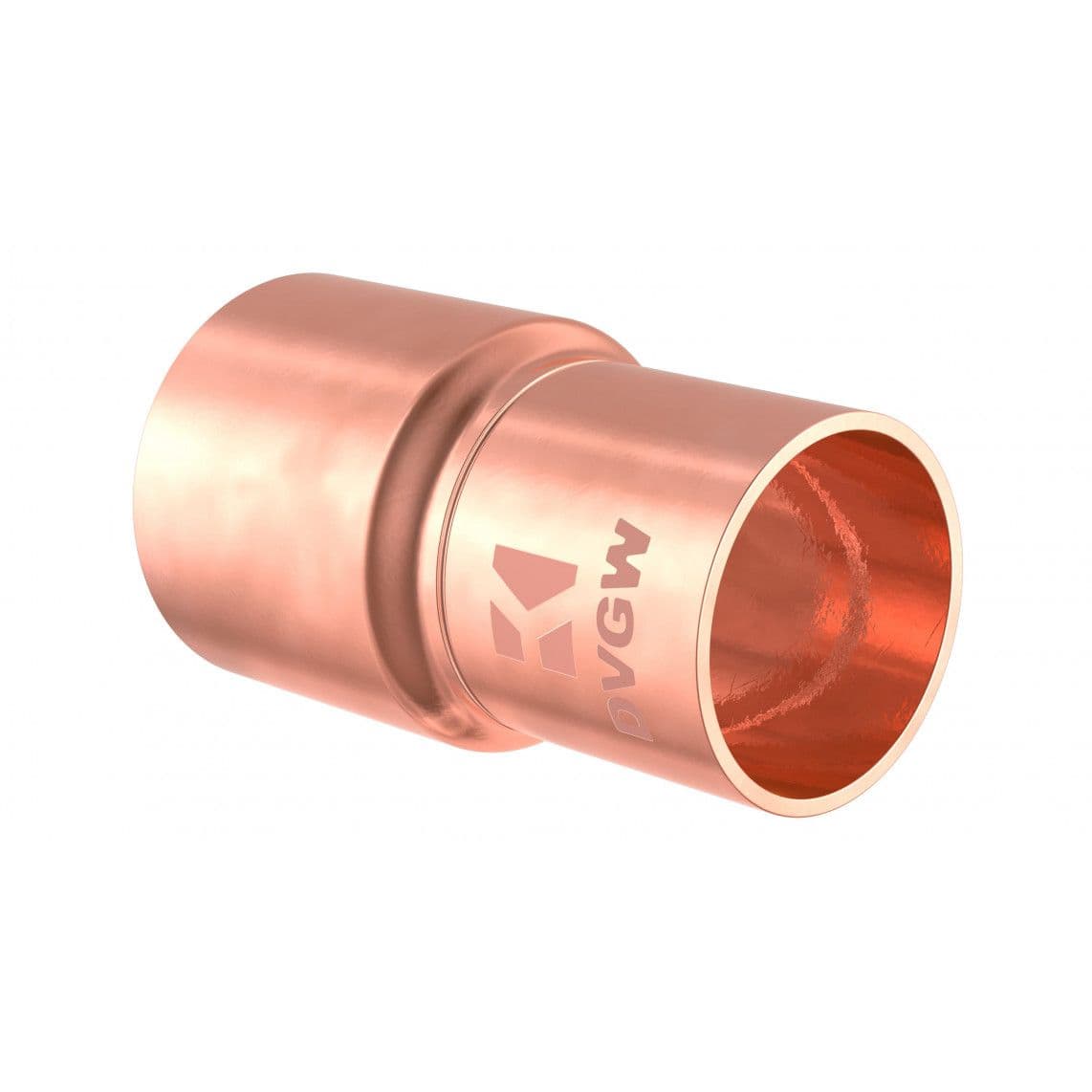 989075055 Reducing nipple, copper solder fitting, 28 mmA x 22 mm, 1 socket vue 1
