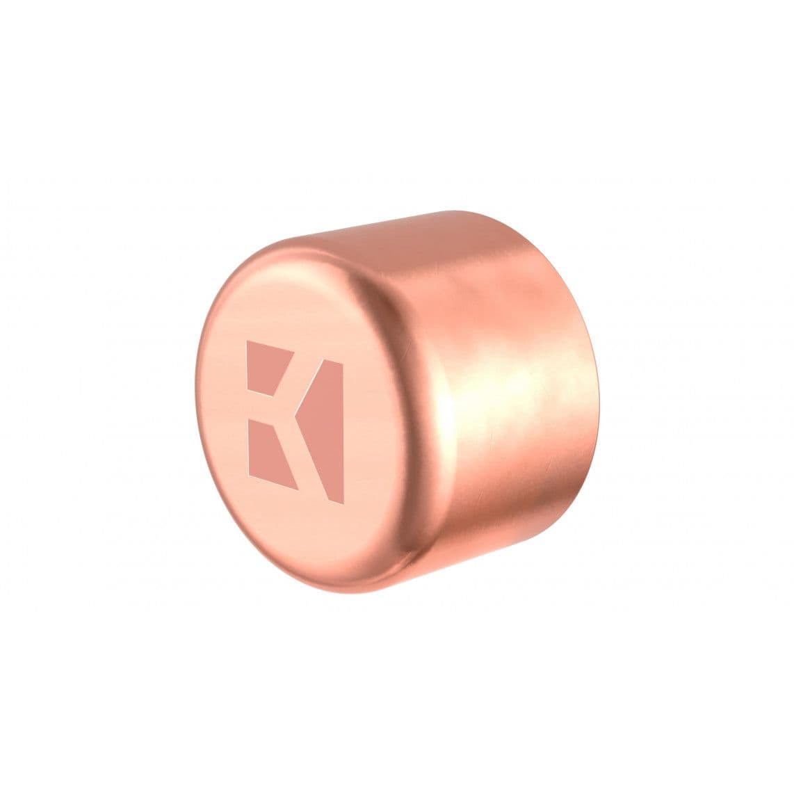 989204055 CU eindkap, blanco, 22 mm, 1 mof (5301) vue 1