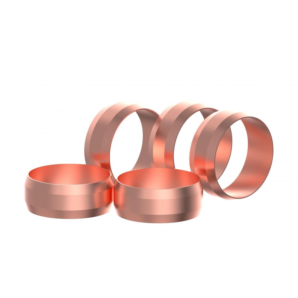 989461217 CU knelring, blanco, 12 mm, knelfitting voor koperen buis (5x) vue 1
