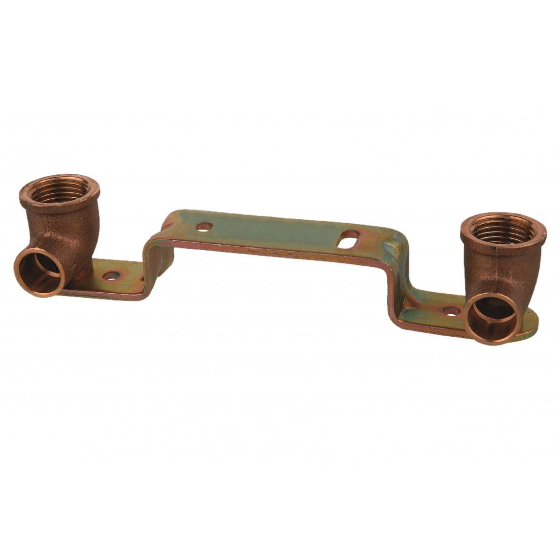 989122755 Mounting unit, red brass, 15 mm x 1/2" female x 200 mm, 1 socket vue 1