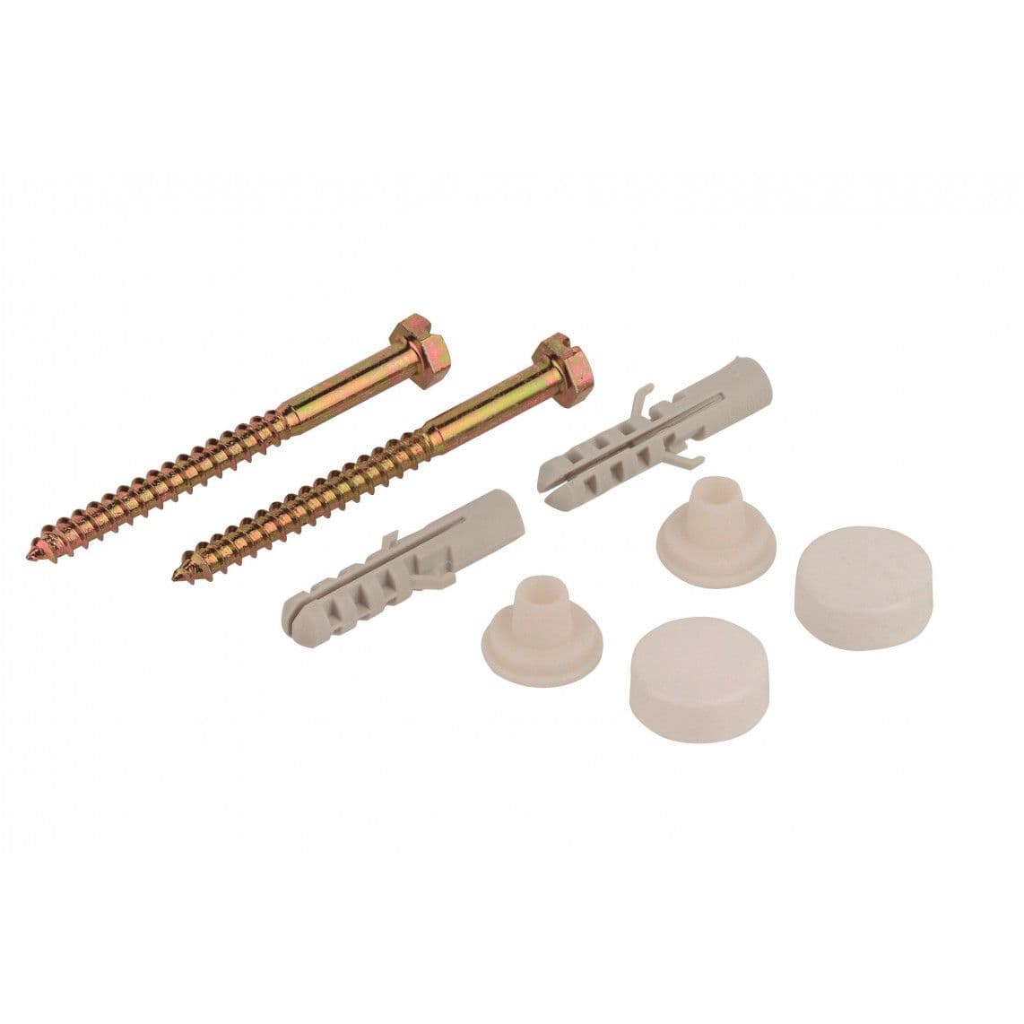 988461448 Stand toilet/tray fixing set lens head, white, M6 x 70 mm vue 1