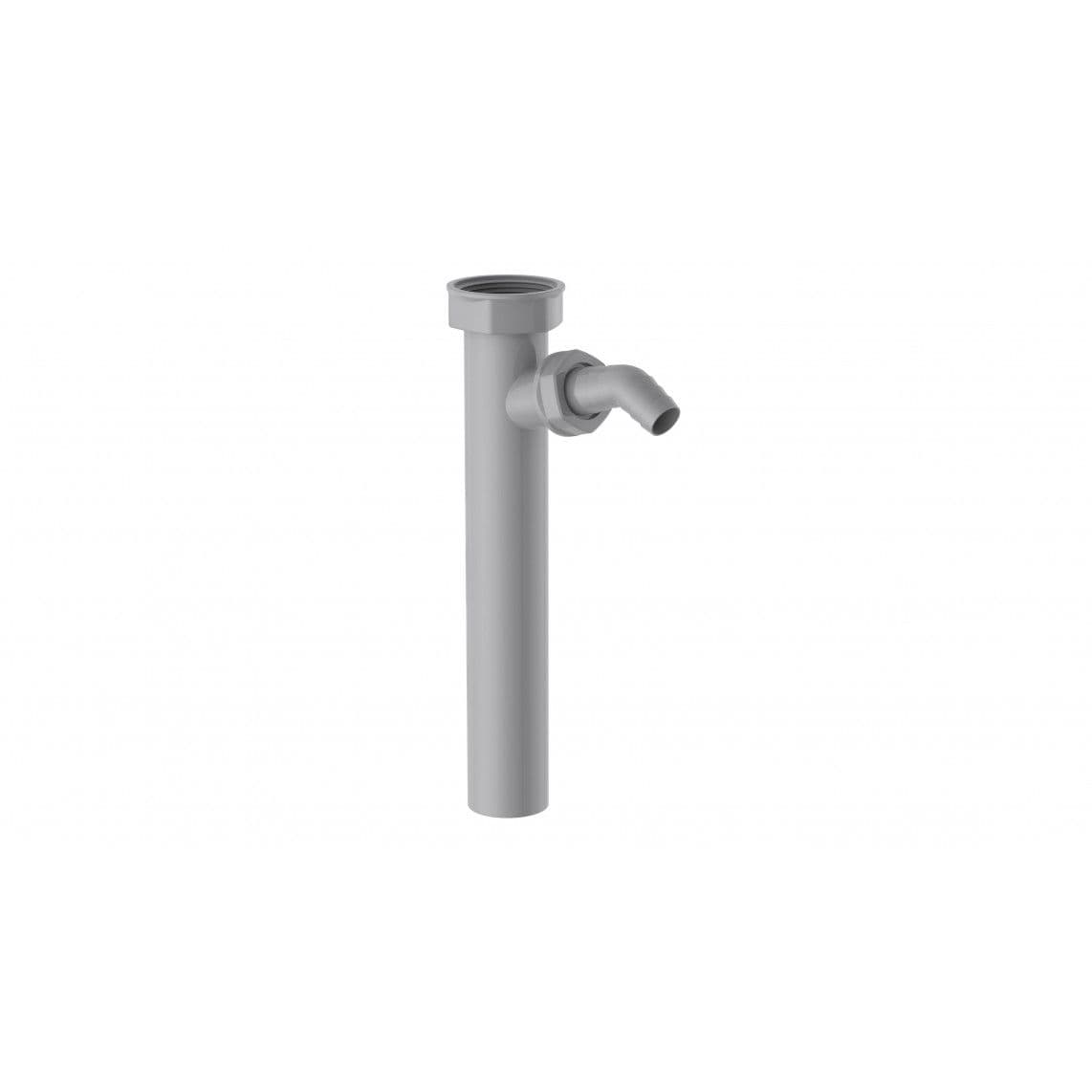 98837349 ECO-SAVE Immersion tube, plastic, grey, 1 1/2" female x 250 mm, with 3/4" device connection, for DN 40 mm trap vue 1