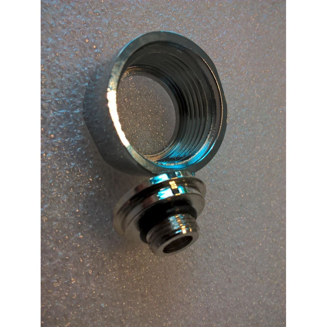 02436 Shower rail connector, chrome, e.g. for 61045/2 vue 1