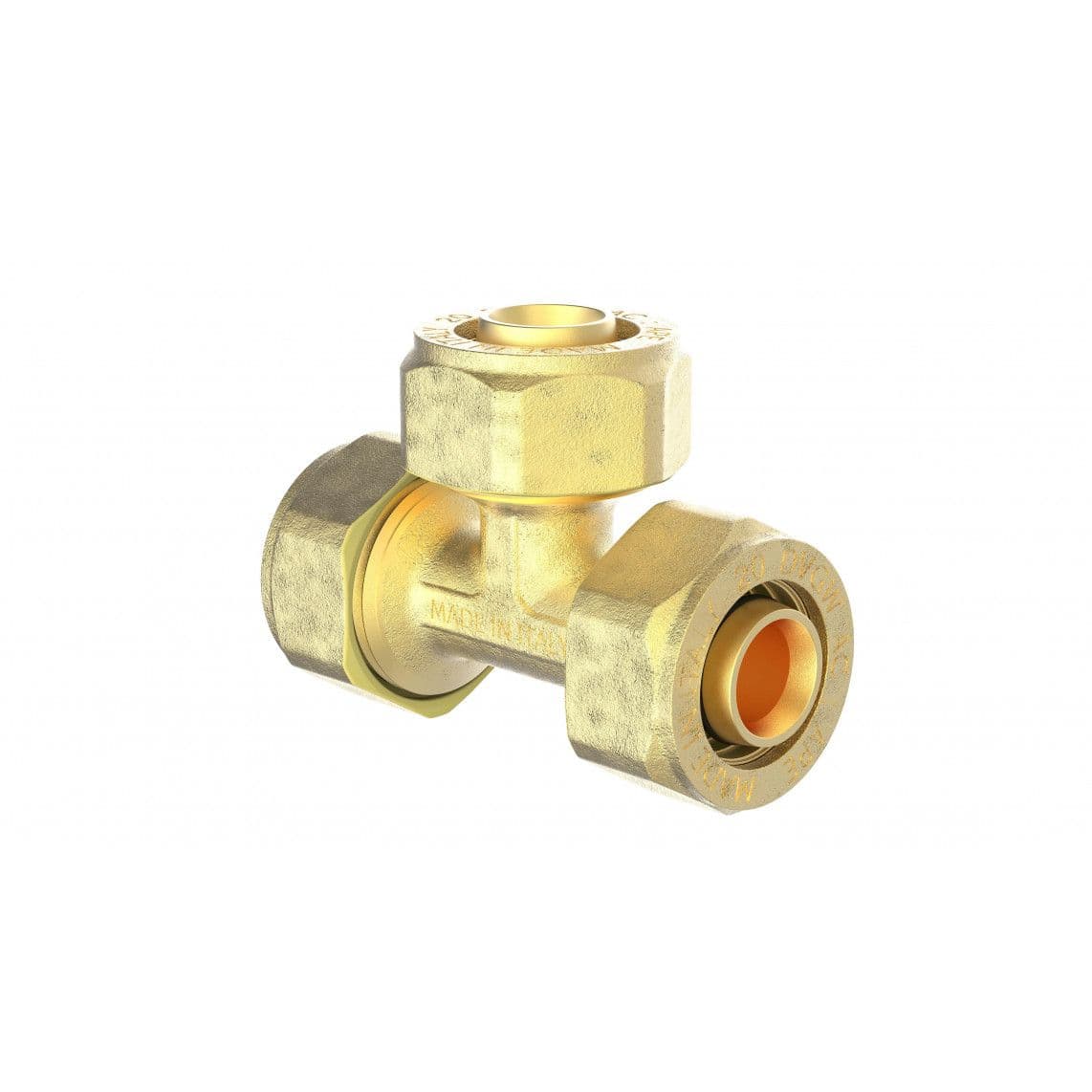 988911155 MS T-stuk, blanco, 16 mm, knelfitting voor meerlagen buis vue 1