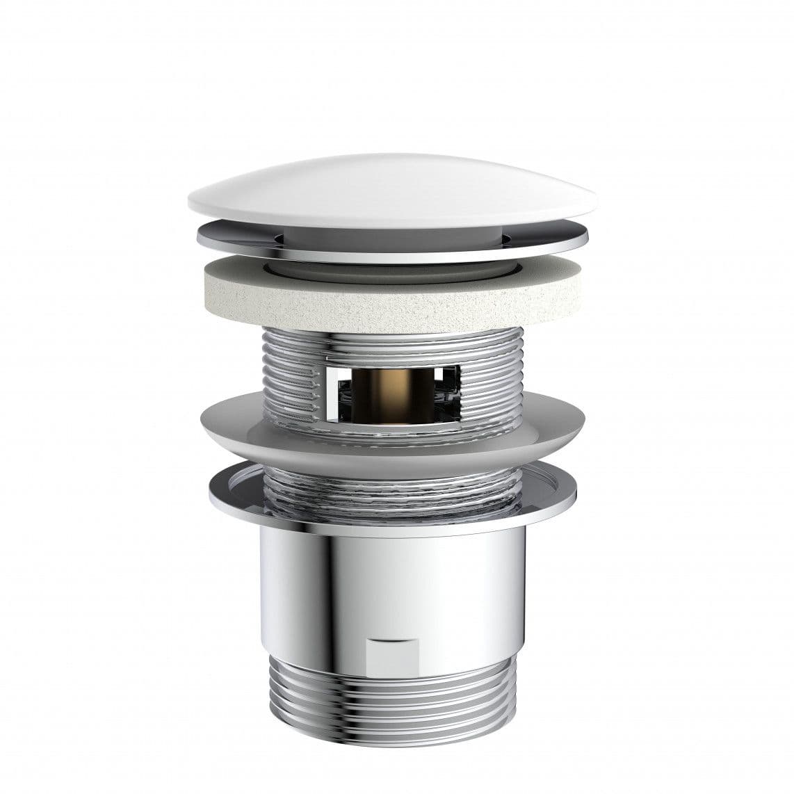 98807410 Design-afvoerwaste, dop wit, 1 1/4? x 65 mm vue 1