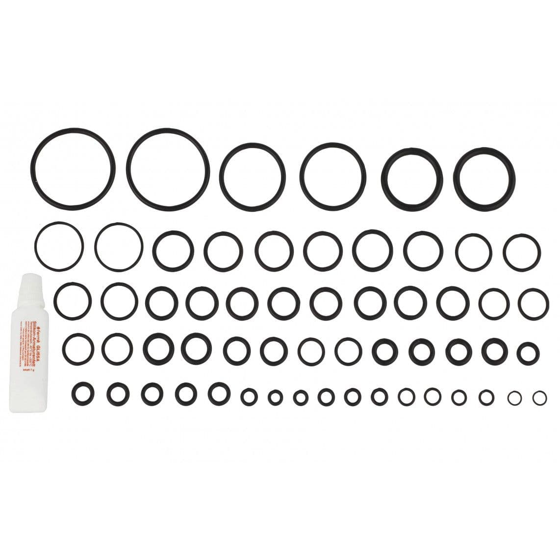 98696430 assortiment o-ringen, Rubber, met kraanvet 7 g (58x) vue 1