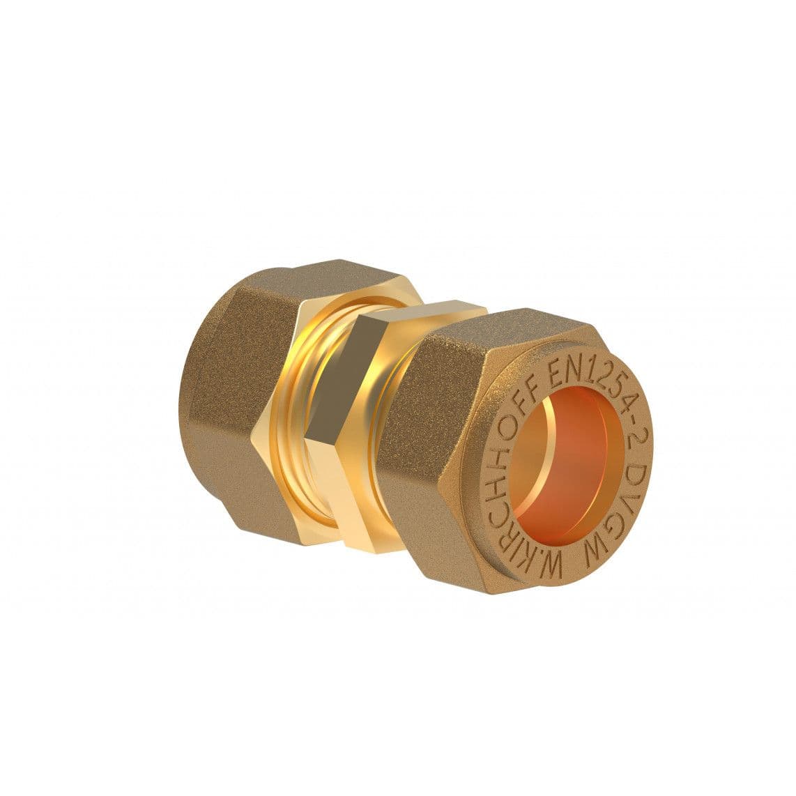 989454217 MS fitting, blanco, 12 mm, knelfitting voor koperen buis, vue 1
