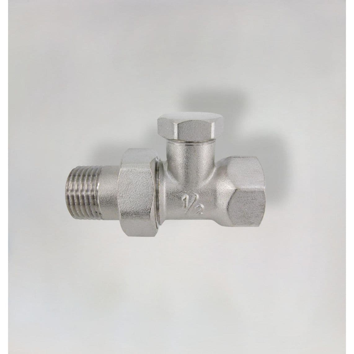 988531055 radiator fitting, vernikkeld, recht, 3/8", afsluitbaar vue 1