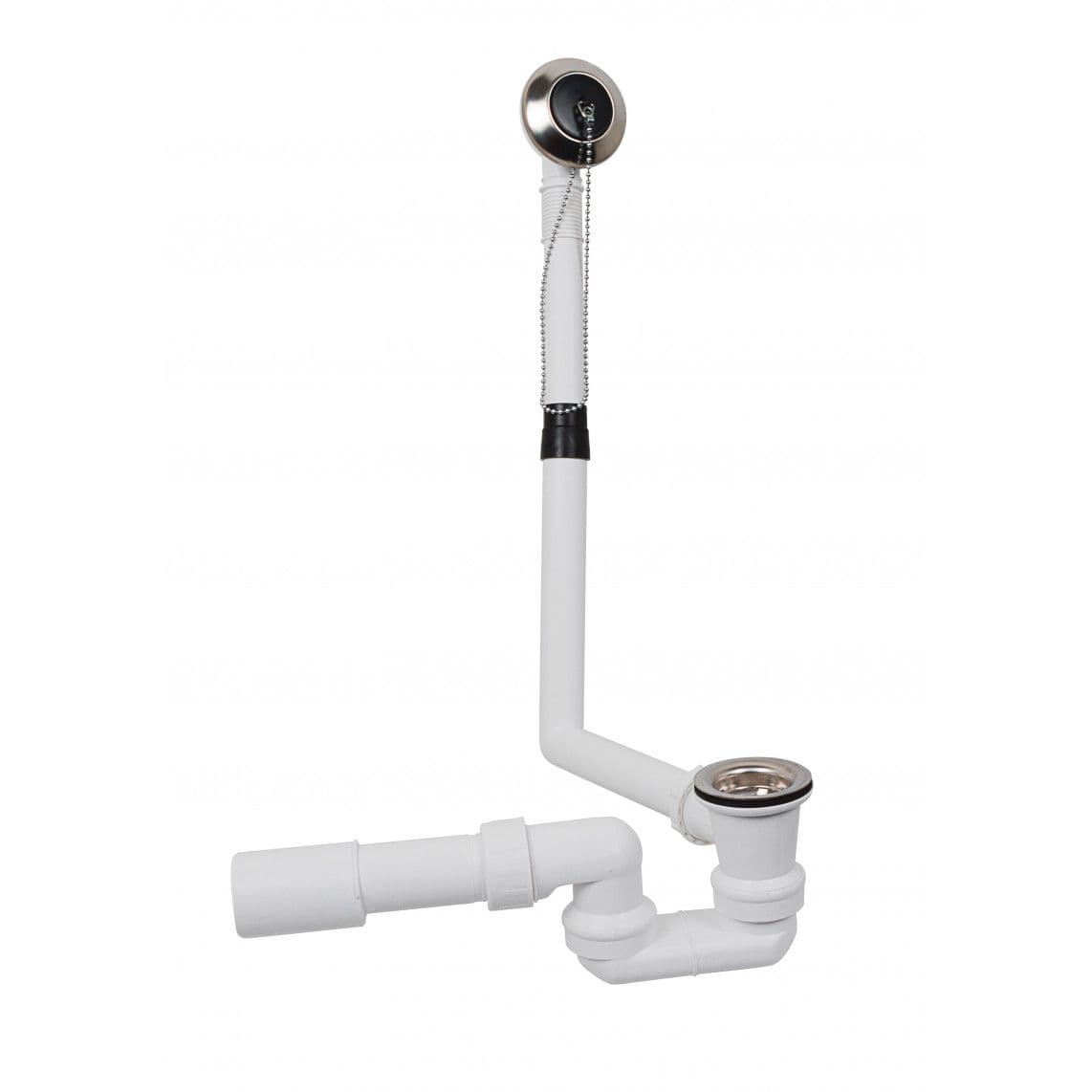105563 VIEGA Bathtub waste and overflow set, white, 1 1/2" x 40/50 mm vue 1