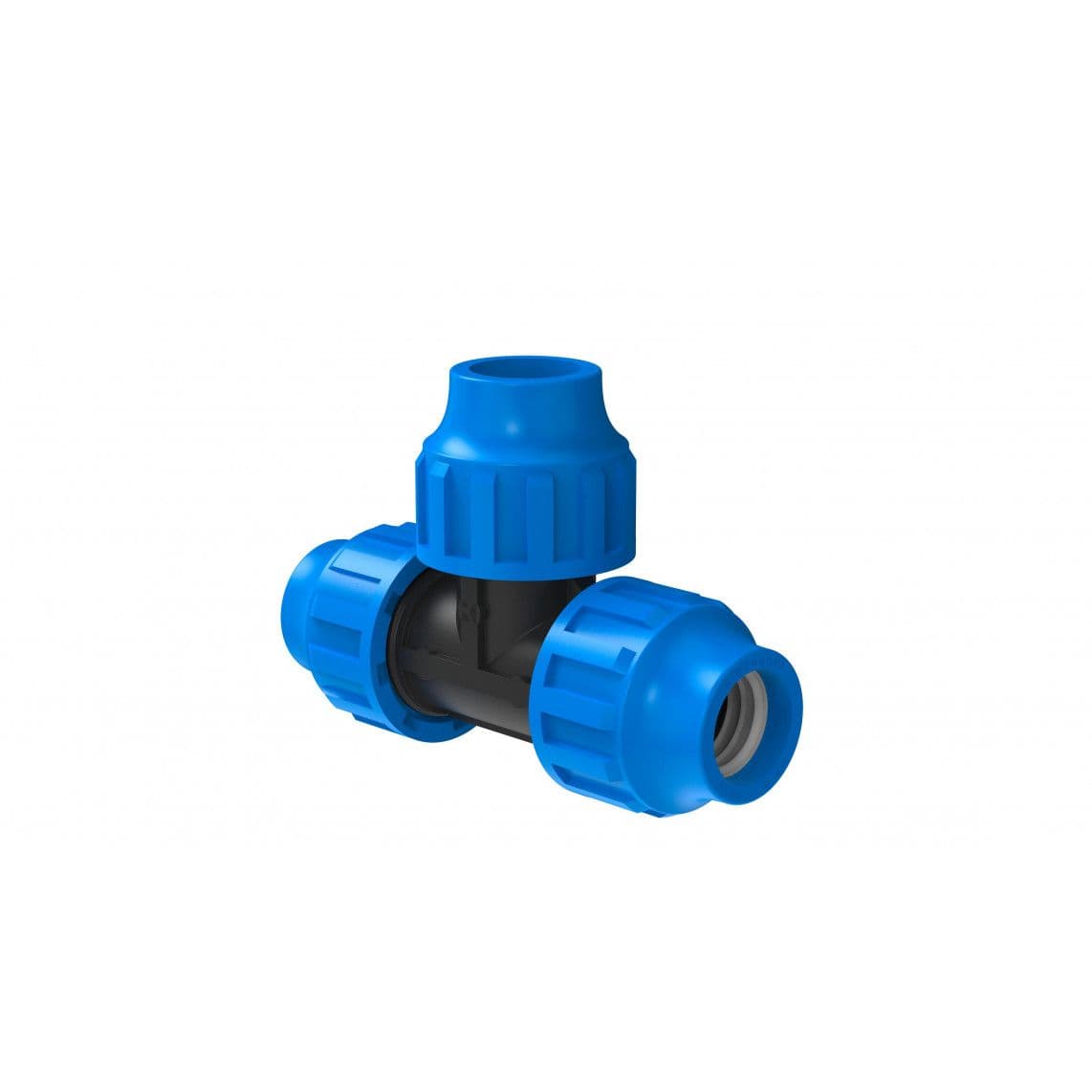 984844117 Tee piece, PP, 20 mm, clamp fitting for HDPE pipe, DVGW certified vue 1