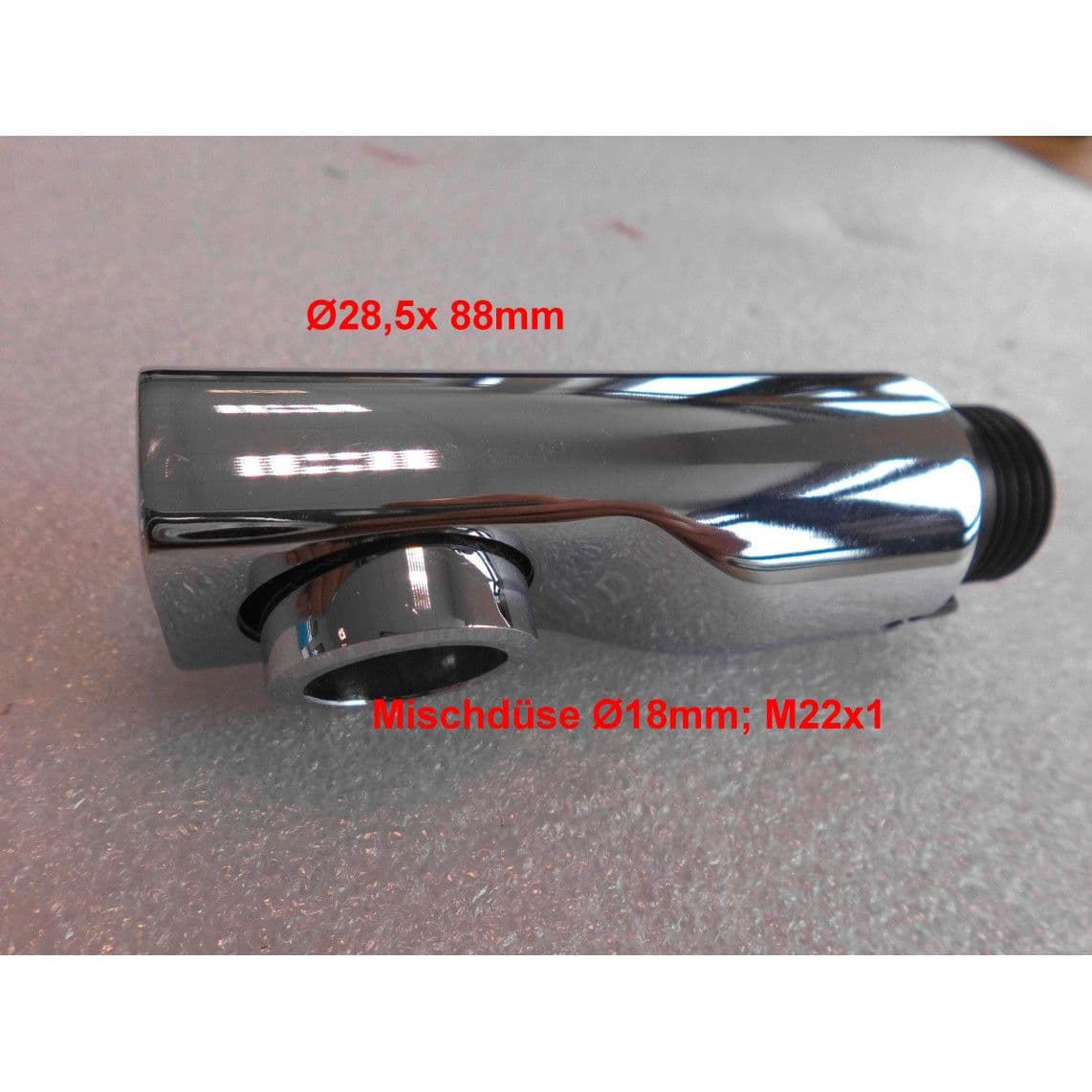 02269 Uitloop, Ø 28,5 mm, chroom, bijv. voor 79710 vue 1