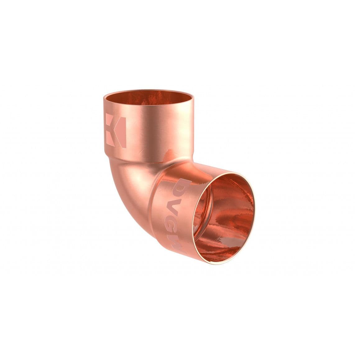989036055 CU knie 90°, blanco, 28 mm, 2 mofen, (5090) vue 1