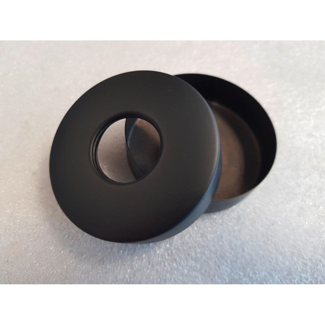 02373 Rosace, noir mat, cylindrique, par ex. pour 18046/2 (2x) vue 1