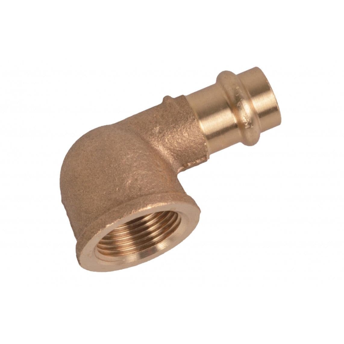 988621155 BR coude 90°, vierge, 12 mm x 1/2" F, 1 manchon, (P4090g) vue 1