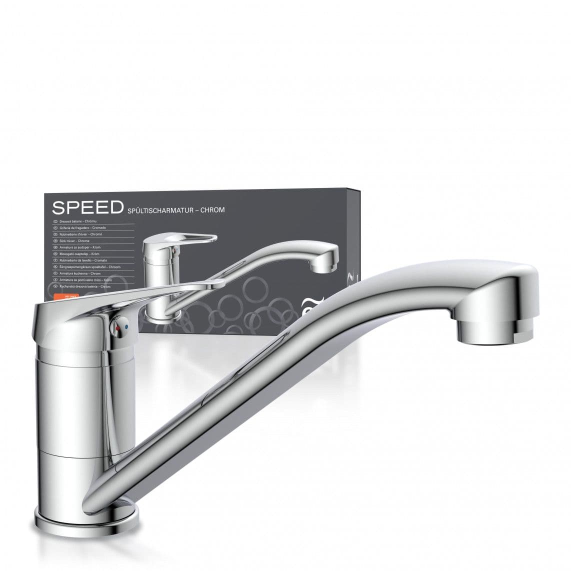 NI182SCR SPEED Keukenkraan, chroom vue 1