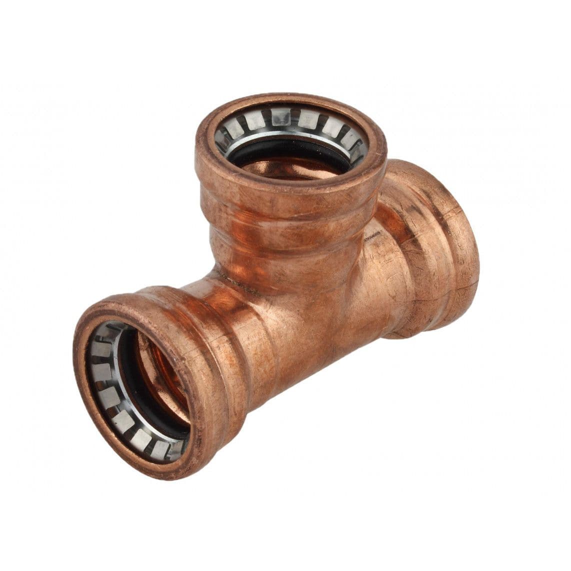 989473117 Tee piece, copper, 15 mm, 3 sockets, for copper pipe vue 1