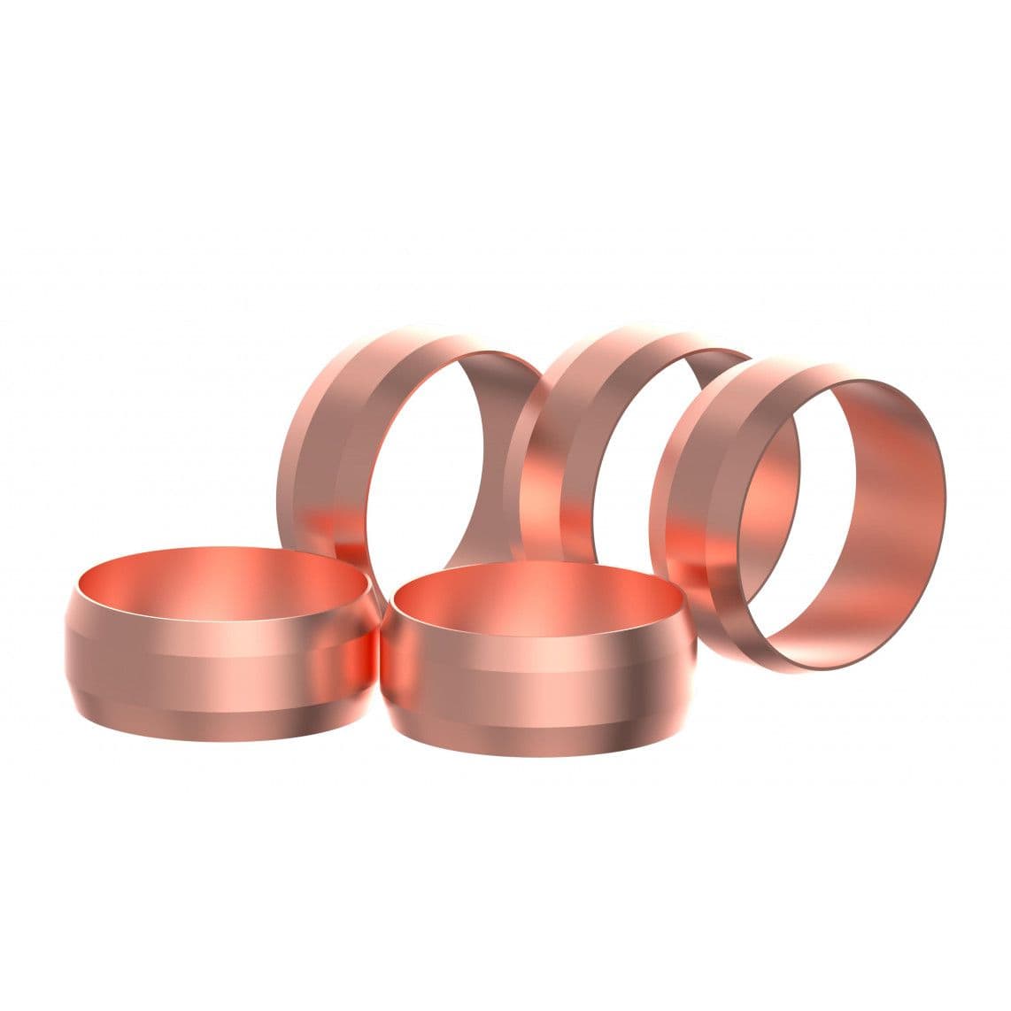 989461317 Clamping ring, copper, 15 mm, clamp fitting for copper pipe (5x) vue 1