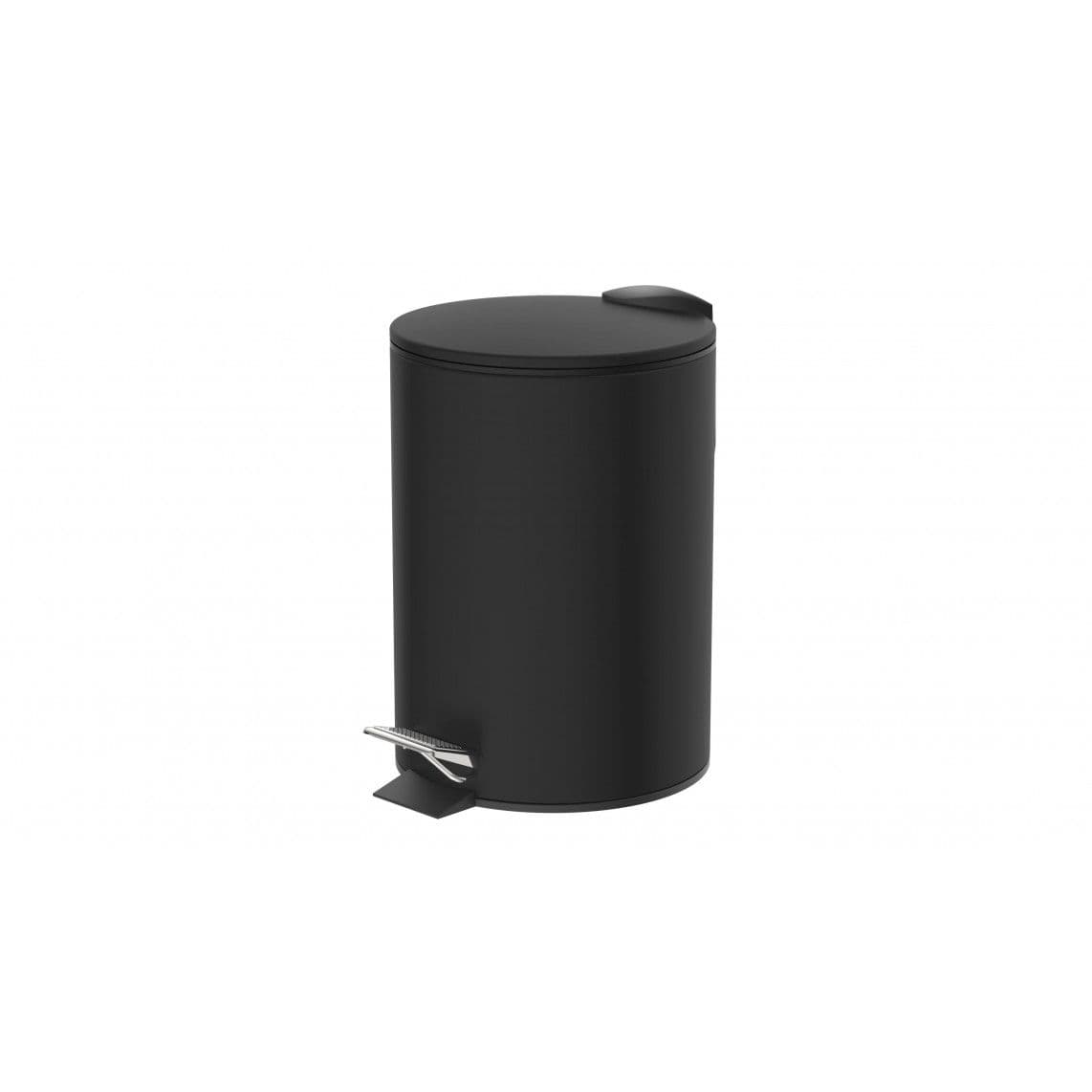 BA0302 Cosmetics pedal bin, black, ca. 3 l, with soft close vue 1