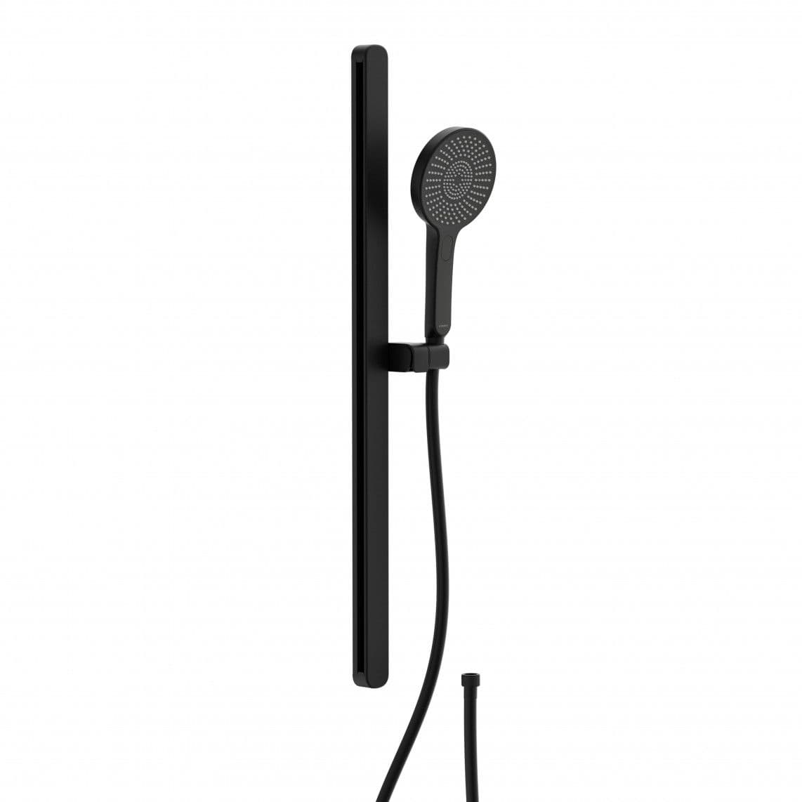 64206 KARIBIK doucherail set, mat zwart, oval vue 1
