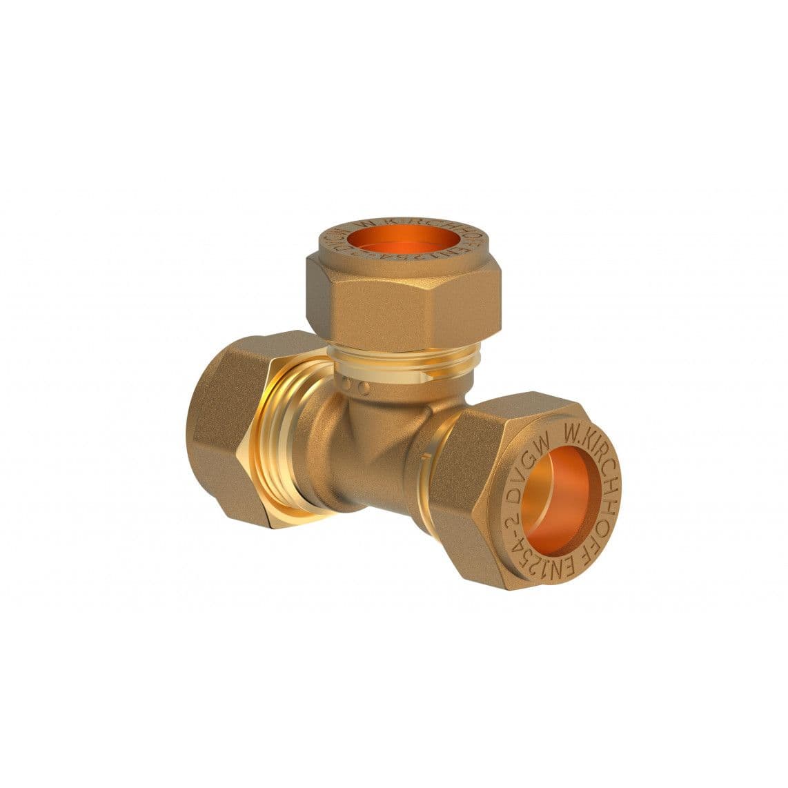 989453317 MS T-stuk, blanco, 18 mm, knelfitting voor koperen buis vue 1