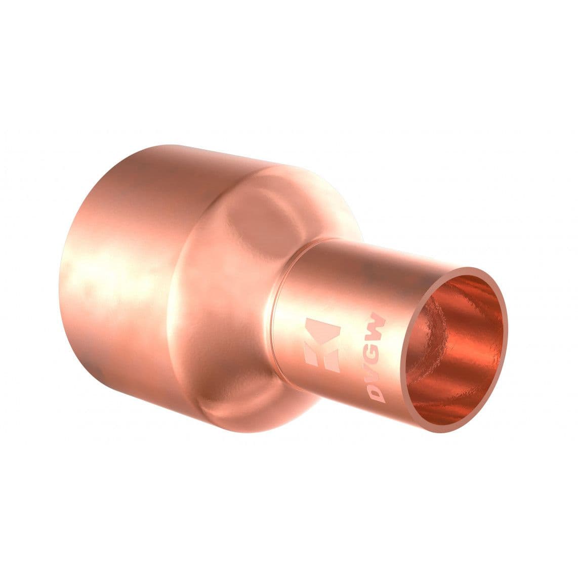 989077055 CU verloopnippel, blanco, 28 mmA x 15 mm, 1 mof, (5243) vue 1