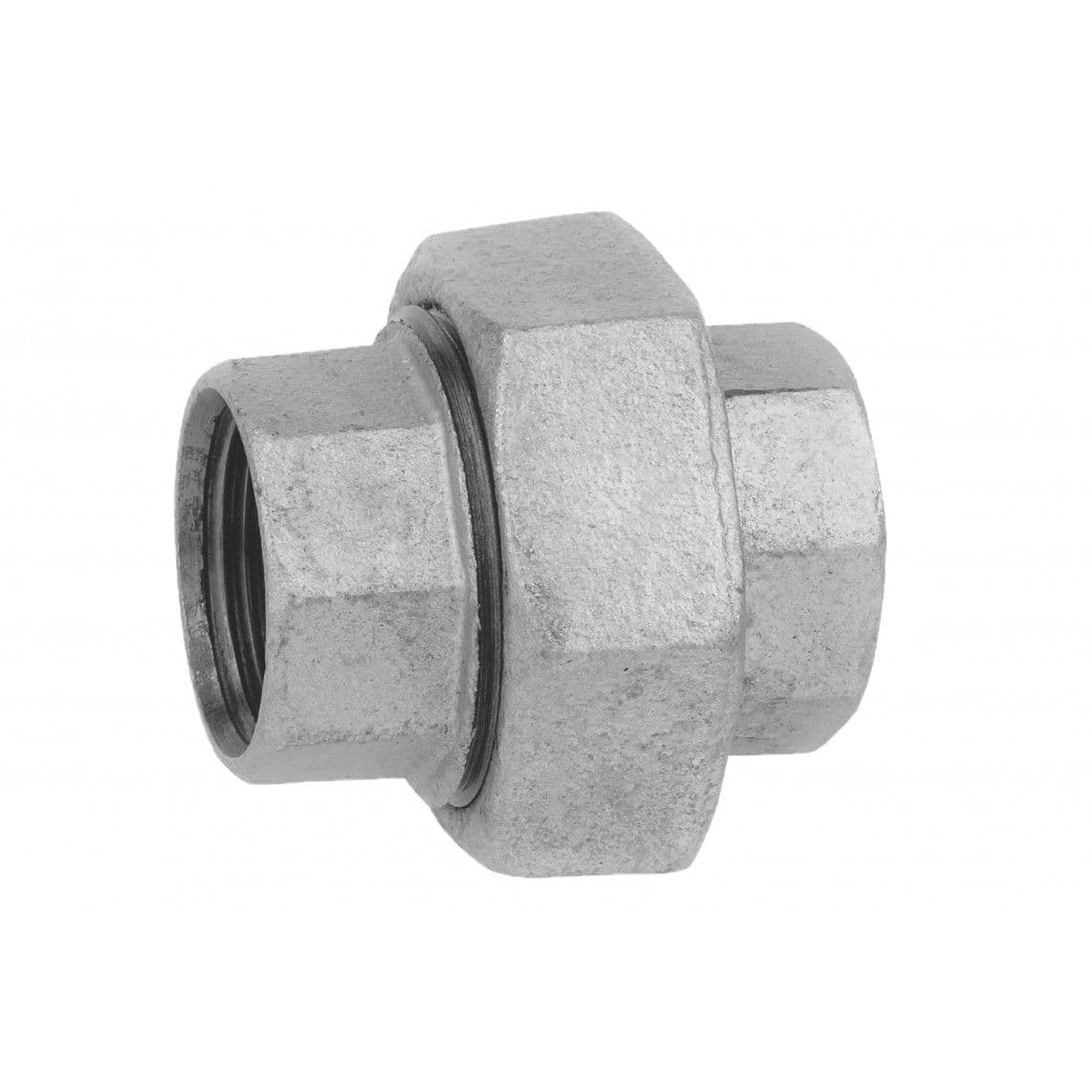 989844055 GI schroefverbinding, gegalvaniseerd, 1 1/4"BI, vlakke dichting, (330) vue 1