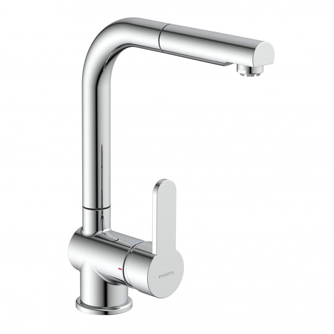 79719U LONDON Sink mixer low pressure, chrome, with pull-out spout vue 1