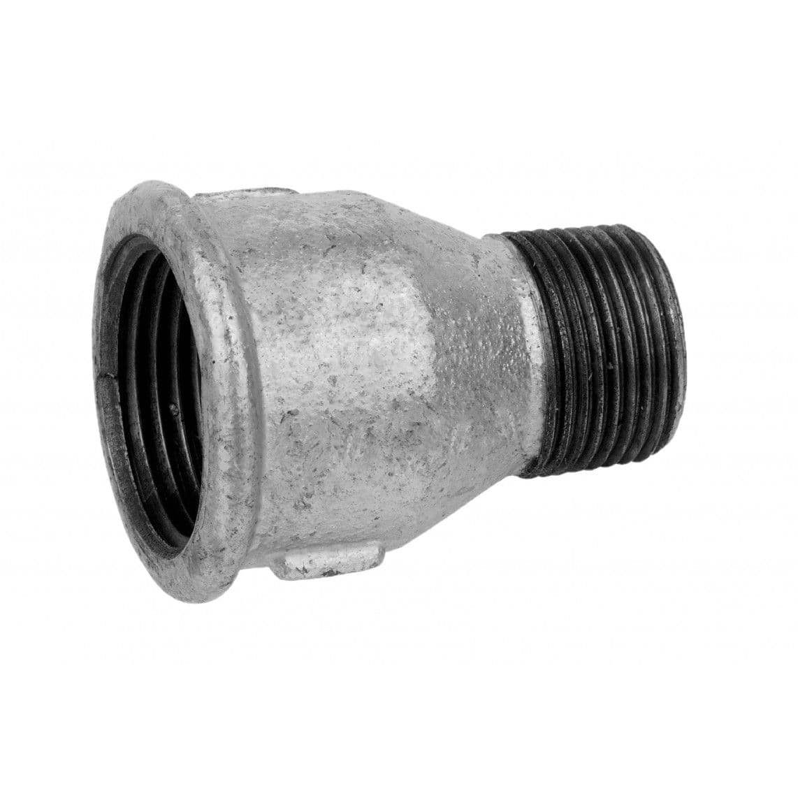 989758455 FM manchon/mamelon réducteur, galvanisé, 1/2" F x 3/8" M, (246) vue 1