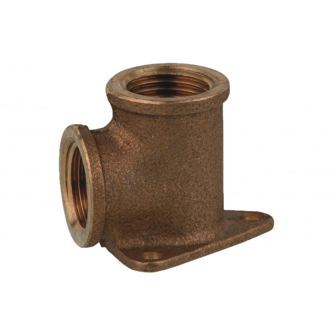 988965255 Elbow wall plate, red brass, 1/2" female x 1/2" female vue 1